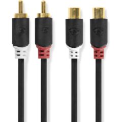 Kabelis Nedis 2x RCA - 2x RCA F 2m Dažādi vadi