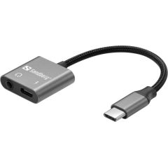 Sandberg 136-67 USB-C Audio Adapter PD65W Dažādi vadi
