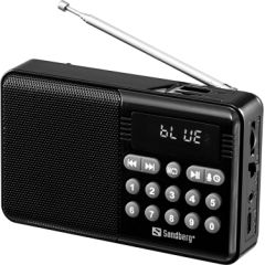 Sandberg 421-18 Speaker Radio FM+BT Recharge Radio, Radio pulksteņi