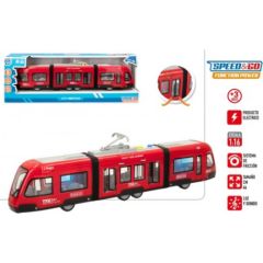 Speed & Go Tramvajs ar gaismu un skaņu, inerci un atver. durvīm 44 cm CB49809 Mašīnas un piederumi