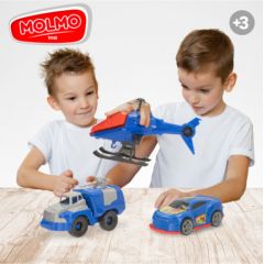 Molmo Toys Полицейской машина, автоцистерна, вертолет CB47281 Машины и аксессуары