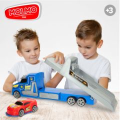 Molmo Toys Авто трейлер с машиной, инерция 36 cm CB47280 Машины и аксессуары