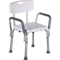 Actionmed Dušas krēsls ar atzveltni un roku balstiem Cits aprīkojums, palīglīdzekļi, rezerves daļas