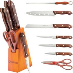 MAESTRO MR 1404 Nažu komplekts ar koka statīvu 7gab Naži