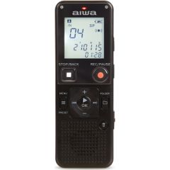 AIWA digitālais balss ierakstītājs, 16 GB, melns - DVR-A600 Diktafoni