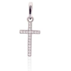 Sudraba kulons #2301729(PRh-Gr)_CZ, Sudrabs 925°, rodijs (pārklājums), Cirkoni, 0.5 gr. Krustiņi un ikonas