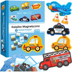 Smily Play Książka magnetyczna puzzle pojazdy SP85300 53006 Konstruktori 