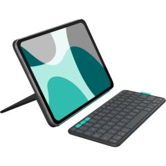 Logitech Flip Folio, tastatūra Apple iPad Pro 11" (M4) un iPad Air 11" (M2/M3), grafīta krāsā, US Jaunumi - Datori