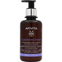 Apivita Cleansing Foam Face & Eyes - Krémová čisticí pěna na obličej a oči 200ml Духи и косметика