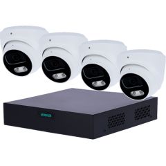 Uniarch 5MP IP videonovērošanas komplekts ar PoE (NVR + 4 kupola kameras) Videonovērošanas Komplekti