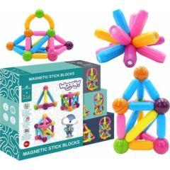 Woopie Magnetyczne Klocki Konstrukcyjne Edukacyjne Duże Grube 38 El. Konstruktori 