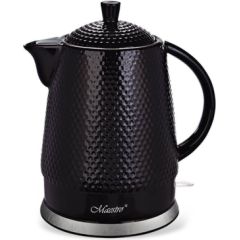 Maestro MR-069 electric kettle 1.5 L 1500 W Black Tējkannas (elektriskās)