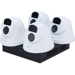Uniarch 2MP комплект IP видеонаблюдения с PoE (NVR 8 каналов + 4 купольные камеры) Комплекты Видеонаблюдения