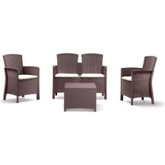 Bica Dārza mēbeļu komplekts Set Lido 2 Storage brūns Jaunumi -Dārzam