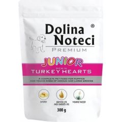Dolina Noteci Pies 300g JUNIOR serca z indyka SASZETKA /10 Suņu barība