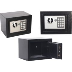 Leantoys Sejf Elektroniczny Na Kod Skrytka Stalowy Czarny Jaunumi - Birojam