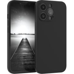 Case Liquid Silicone 1.5mm Apple iPhone 12 black Neoriģinālie Maciņi