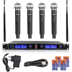 Dna Professional DNA WM4 VOCAL SET - Mikrofon bezprzewodowy, 4x nadajnik doręczny, system nagłośnienia UHF Mikrofoni