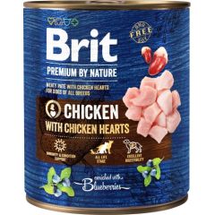 BRIT Premium by Nature Chicken with hearts - Wet dog food - 800 g Suņu barība