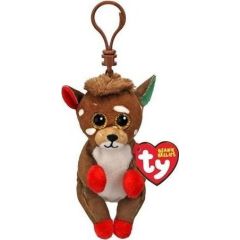 TY Beanie Bellies Juno - Brązowy renifer 8,5cm brelok Mīkstās rotaļlietas
