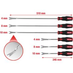 Kstools Clip removal set, 6 pcs, KS Tools Specinstrumenti
