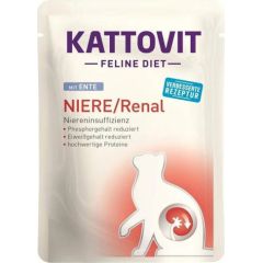 KATTOVIT Feline Diet Niere/Renal Duck - wet cat food - 85g Консервы кошек