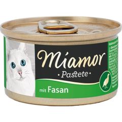 MIAMOR Pastete Pheasant - wet cat food - 85g Kaķu konservi