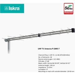TV Antena ISKRA P-2845-7 F Grey ТВ антенны