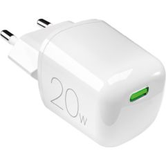 Wall charger GaN 1xUSB-C, 20W by Puro White Новинки смартфонов и телефонов