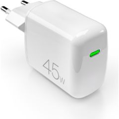 Wall Charger Super Mini GaN USB-C, 45W by Puro White Новинки смартфонов и телефонов