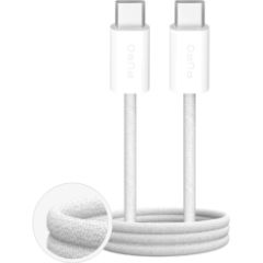 USB kabelis Puro Fabrik USB-C-USB-C 2m White Дата USB-кабели