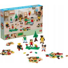 Plus Plus PLUS-PLUS NAUCZ SIĘ BUDOWAĆ LUDZI Z CAŁEGO ŚWIATA Mašīnas un piederumi