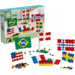 Plus Plus PLUS-PLUS NAUCZ SIĘ BUDOWAĆ FLAGI Z CAŁEGO ŚWIATA Mašīnas un piederumi