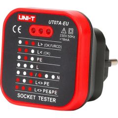 UNI-T UT07A-EU power outlet tester Testeri un mērierīces