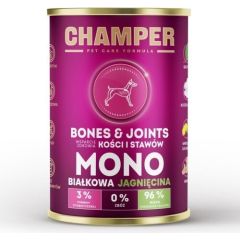 4vets CHAMPER BONES&JOINTS MONOBIAŁKOWA jagnięcina mokra karma dla psa 400g Suņu barība