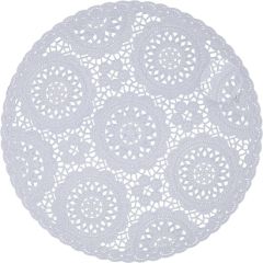 Galda sedziņa AIO D38cm baltas mežģīnes Jaunumi -Dārzam