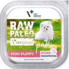 RAW PALEO Pâte Mini Puppy Pork - wet dog food - 150g Suņu barība
