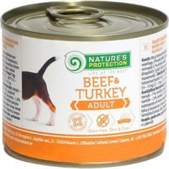 NATURE'S PROTECTION Adult Beef and Turkey - wet dog food - 200 g Suņu barība