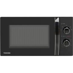 Mikroviļņu krāsns Toshiba MW MM20PBK, 20 L, ar mehānisko vadību, 800 W jaudu Mikroviļņu krāsnis
