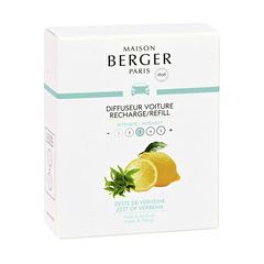 Maison Berger Paris Zest of Verbena Car Diffuser Recharge/Refill Telpu aromāti