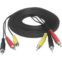Goodbuy кабель 3-RCA на 3-RCA| 1,2 м | черный Дата USB-кабели