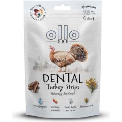 OLLO Air Dried Dental Turkey Strips - dog treat - 80g Suņu barība