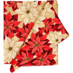 Galdautiņš CHRISTMAS NEW 136x220cm, puansetijas Jaunumi -Dārzam