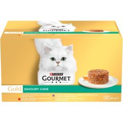PURINA Gourmet Gold Savoury cake - wet cat food - 48x85g Kaķu konservi