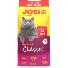 Josera JosiCat Sterilised Classic 15+3kg Kaķu sausā barība