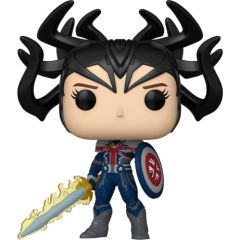 Funko Pop! Marvel: What If...? - Infinity Captain Carter #1464 Bobble-Head Vinyl Figure Figūriņas un varoņi