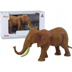 Figurka LeanToys Figurka Kolekcjonerska Słoń Afrykański Safari Brązowy Figūriņas un varoņi