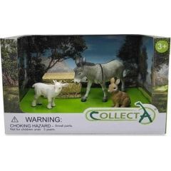 Figurka Collecta COLLECTA ZESTAW 4 ZWIERZĄT NA FARMIE W OPAKOWANIU (88002, 88169, 88786, 88934) Figūriņas un varoņi