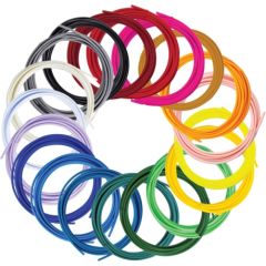 3Doodler Filament FLOW 20 PLA 20 Farben Nachfüllpack Polylactic acid (PLA) Black, Blue, Dark Green, Dark pink, Gold, Green, Lilac, Navy, Orange, Pink, Transparent, White, Yellow 3D-принтеры