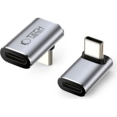 Tech-Protect Ultraboost AA02 USB-C leņķveida adapteris - pelēks Jaunumi - Datori
